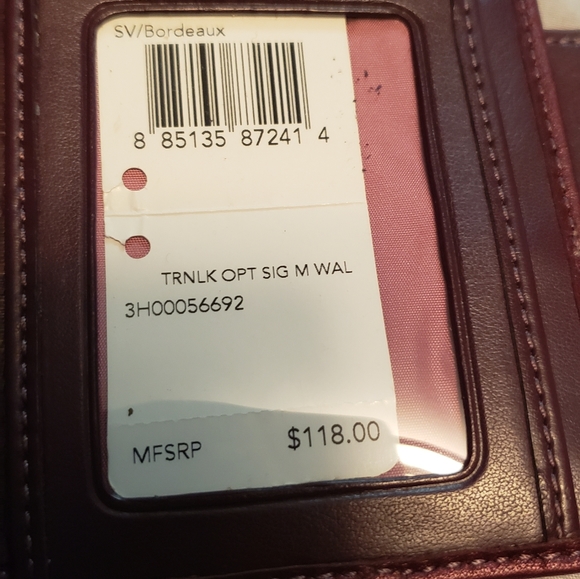 NWT's Large COACH Carly Optic Signature handbag F1 - Picture 10 of 12